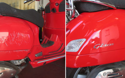Réparation carrosserie d’un scooter